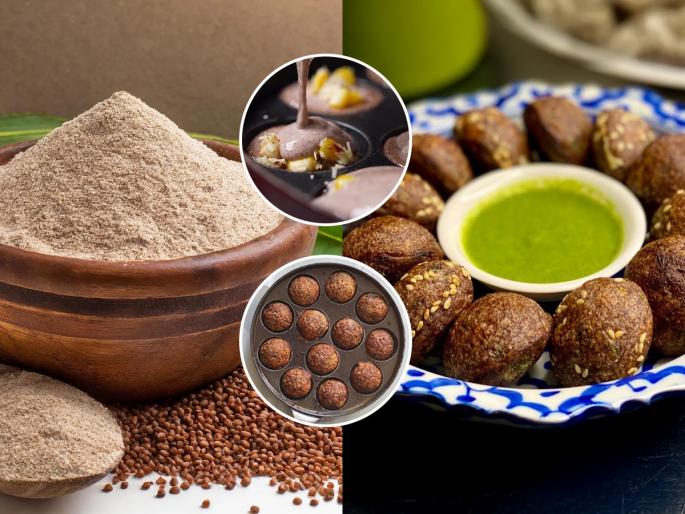 how to make ragi appam south Indian morning breakfast idea at home healthy and tasty recipe | १ कप नाचणीचे करा गोल- फुललेले अप्पे; १० मिनिटांत होईल झटपट-चविष्ट नाश्ता