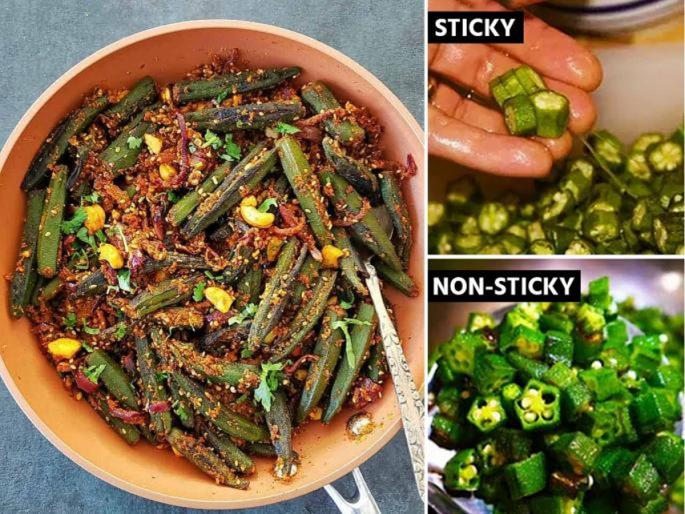 office tiffin box recipe bharli bhendi okra when it becomes sticky avoid 3 mistake | ऑफिसचा डबा होईल टेस्टी, करा चमचमीत भरली भेंडी! भाजी चिकट होऊ नये म्हणून ३ चुका टाळा