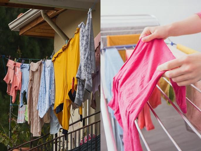 Clothes don't dry on rainy days, '3' simple tricks to dry clothes when in a hurry | पावसाळ्याच्या दिवसात कपडे वाळतच नाहीत, घाई असताना कपडे वाळवण्यासाठी '३' सोप्या ट्रिक्स