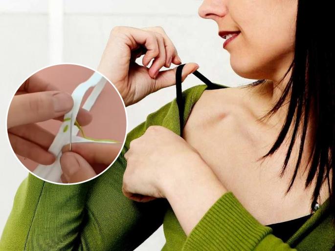 how to stop your bra straps from falling, how to adjust loose bra straps | ब्रा-स्लीपचा बेल्ट सैल झाल्याने खांद्यावरून ओघळतो? १ ट्रिक- बेल्ट होईल परफेक्ट मापाचा