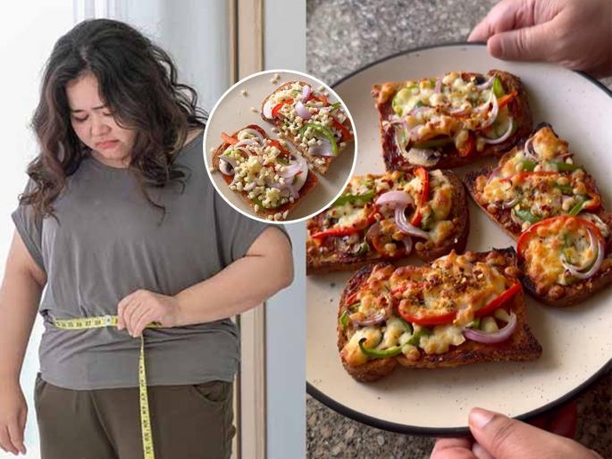 how to make Low-calorie weight loss bread pizza evening breakfast idea recipe healthy food | जंक फूड खाल्ल्याने वजन वाढतं? फिकर नॉट! खा वेट लॉस ब्रेड पिझ्झा, झटपट ब्रेकफास्ट रेसिपी