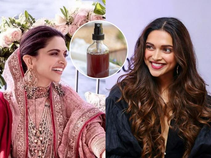 Deepika Padukone's Hair Care & Styling Deepika Padukone used this homemade hair spray to make her hair look beautiful at her wedding Natural Homemade Rosemary Spray | लग्नात केस सुंदर दिसावेत म्हणून दीपिका पादुकोणने वापरला होता 'हा' घरगुती हेअर स्प्रे...