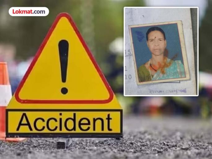 Couple on bike falls after being hit by truck, truck runs over wife | ट्रकच्या धडकेत दुचाकीवरील दाम्पत्य कोसळले, पत्नीच्या अंगावरून गेला ट्रक Couple on bike falls after being hit by truck, truck runs over wife | ट्रकच्या धडकेत दुचाकीवरील दाम्पत्य कोसळले, पत्नीच्या अंगावरून गेला ट्रक