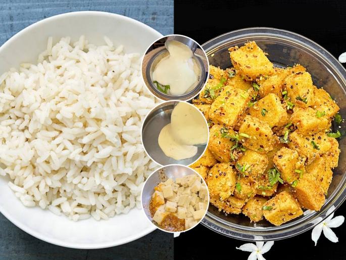 Leftover Rice Dhokla Instant Leftover Rice Dokla How To Make Leftover Rice Dhokla At Home | शिळ्या भाताचा करा मस्त मऊ हलका ढोकळा, फोडणीच्या भातापेक्षा भारी आणि होतो झटपट...