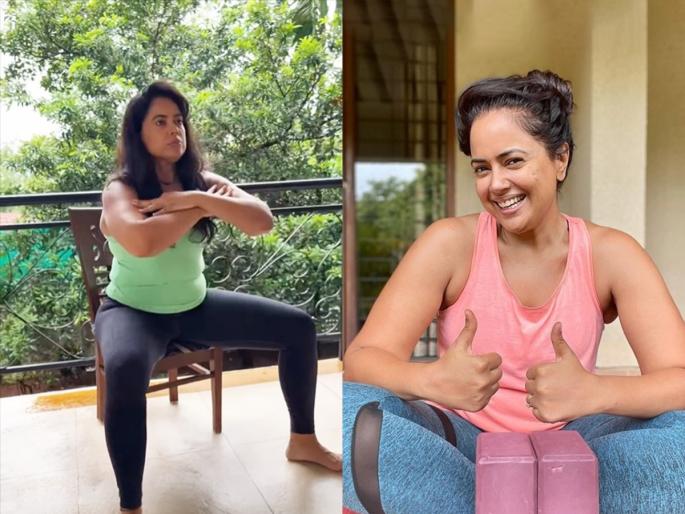 Sameera Reddy Do This Home Workout To Stay Fit How To Lose Weight Without Going To The Gym Home Workout For Weight Loss | जिमला न जाताही समीरा रेड्डी इतकी फिट! पाहा, चक्क घरातील वस्तूंनीच कसा करते व्यायाम...