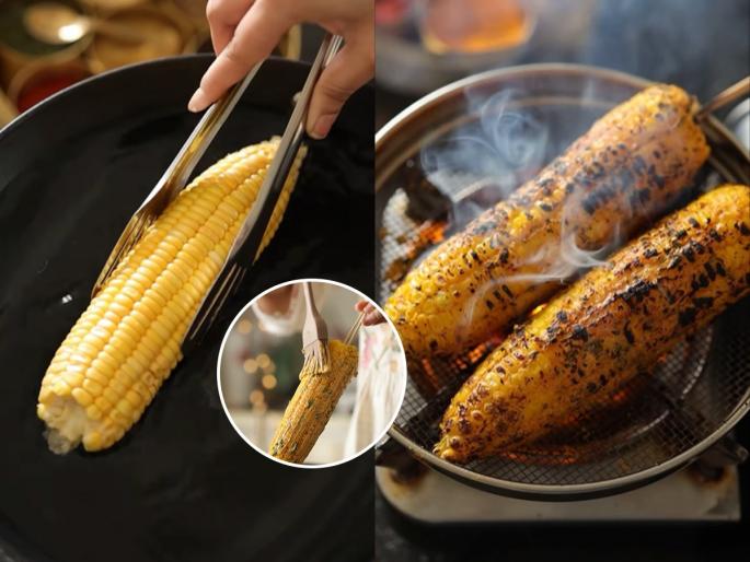 Tandoori Corn How To Make Tandoori Corn At Home How to make Monsoon Special Tandoori Corn Tandoori Corn Recipe | धो - धो कोसळणाऱ्या पावसात घ्या तंदुरी कॉर्न खाण्याचा आनंद! पावसाळ्यातील चटपटीत - मसालेदार पदार्थ...