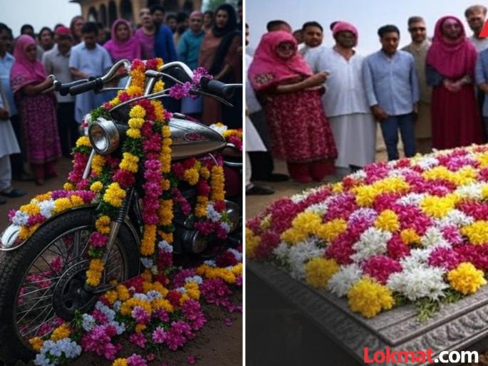 family buries bike after son death 18 year old krish parmar laid to- rest with beloved bike in gujrat | मुलाचा मृत्यू झाल्यावर वडिलांनी मृतदेहासोबत पुरली बाईक; मन हेलावून टाकणारी घटना