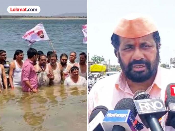 Bachchu Kadu insists on demands; Shaving, water immersion protest on third day | बच्चू कडू मागण्यांवर ठाम; तिसऱ्या दिवशी मुंडण, जलसमाधी आंदोलन Bachchu Kadu insists on demands; Shaving, water immersion protest on third day | बच्चू कडू मागण्यांवर ठाम; तिसऱ्या दिवशी मुंडण, जलसमाधी आंदोलन
