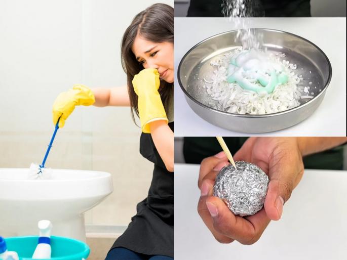 How to clean toilet without brush Easy toilet cleaning home remedy Natural way to clean toilet | ब्रशचा वापर न करता करा टॉयलेट साफ, सोपी पद्धत - टॉयलेट होईल चकाचक- दुर्गंधीही येणार नाही