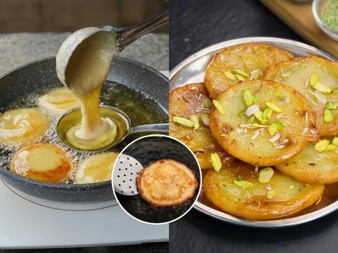 Indian sweets, Authentic Malpua fried in ghee, this dish made with mawa is a succulent feast. | तुपात तळलेला अस्सल मालपुआ, मावा घालून केलेला हा पदार्थ म्हणजे रसरशीत मेजवानी