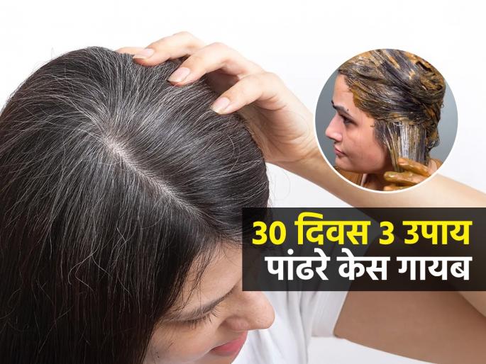 How To Blacken Grey Hairs : How To Get Black Hairs Naturally | केसात अचानक पांढरे केस चमकू लागले? आयुर्वेदतज्ज्ञ सांगतात ३ उपाय-डायला हातही लावू नका..
