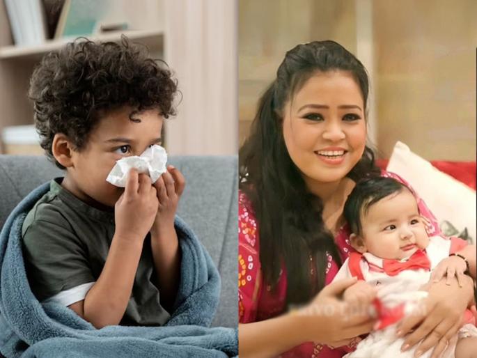 Bharti Singh Remedy To Treat Cold Naturally Cough Blocked Nose Home Remedies | सर्दीनं मुलांचं नाक चोंदतं, रात्री झोपत नाहीत? भारती सिंगने सांगितला १ उपाय, शांत झोपतील