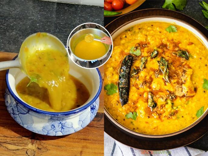 Dhaba style Dal Fry Recipe : How To Make Dhaba Style Dal Fry At Home Dal Fry Easy Recipe | ढाबास्टाईल दाल फ्राय १५ मिनिटांत घरीच करा; रोजच्या वरण-भाताची वाढेल चव, जीभेला येईल चव