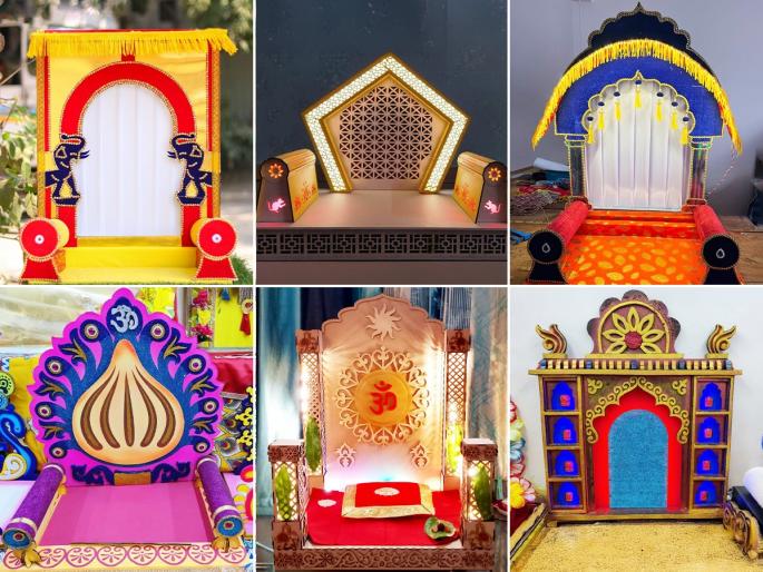 Ganpati Makar Decoration Shopping: Ganpati Makhar Price Makhar Decoration Designs | Ganesh Utsav 2025 : गणपती डेकोरेशनासाठी स्वस्तात मस्त सुंदर मखर, किंमत ५०० रुपयांपेक्षा कमी-मिळतील ऑनलाइन
