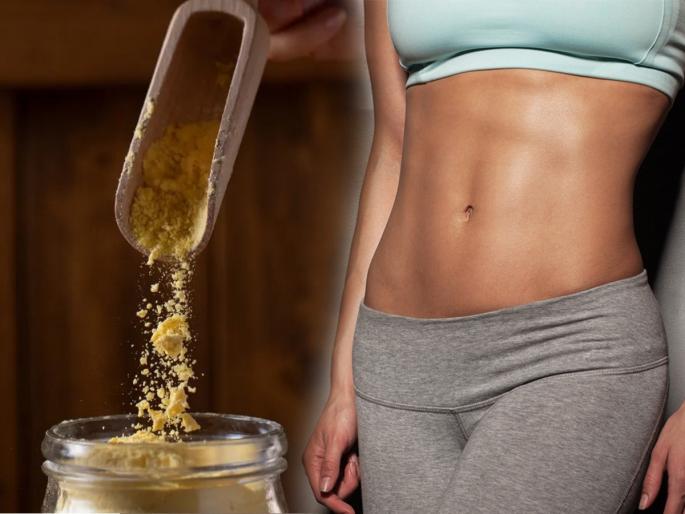 Weight Loss Churn Mix 1 Spoon In Water And Drink in The Morning Empty Stomach | पोट लटकतंय-कंबरेचा शेपच बिघडला? सकाळी १ ग्लास पाण्यात 'हे' चूर्ण घ्या, झरझर उतरेल चरबी