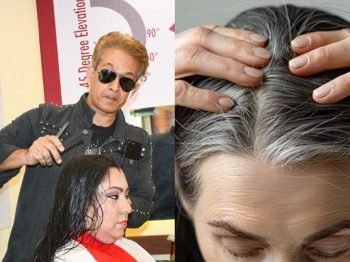 Jawed habib Remedy For White Hairs Know How To Do Pre Conditioning | पांढरे केस खूपच चमकताहेत? जावेद हबीब सांगतात खास उपाय, काळेभोर, चमकदार होतील केस