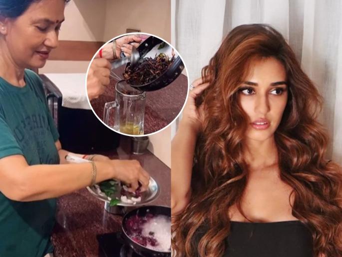 Disha Patani Mother Makes This Homemade Hair Oil For Hair Growth | दिशा पाटनीची आई घरीच बनवते हे खास तेल; दाट-सुंदर केसाचं घरगुती सिक्रेट-पाहा सोपी रेसिपी Disha Patani Mother Makes This Homemade Hair Oil For Hair Growth | दिशा पाटनीची आई घरीच बनवते हे खास तेल; दाट-सुंदर केसाचं घरगुती सिक्रेट-पाहा सोपी रेसिपी