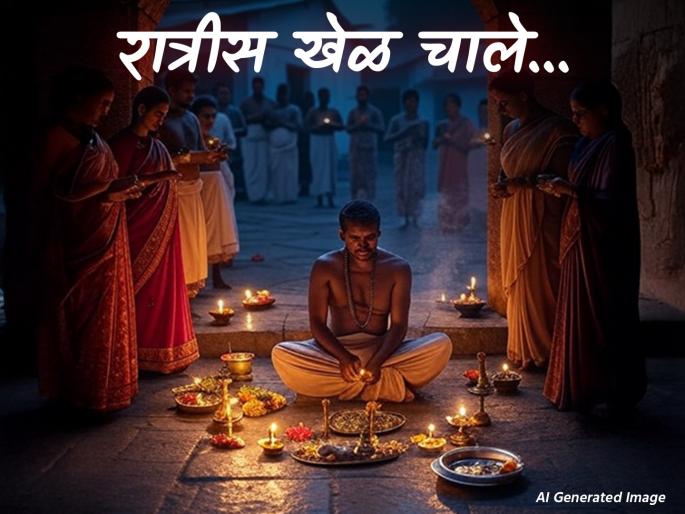 Youths blocked village roads at midnight! Villagers gathered to perform puja; Aghori act on the advice of a sorcerer! | मध्यरात्री युवकांनी केले गावाचे रस्ते बंद ! गावकऱ्यांनी एकत्र येऊन केली पूजा; मांत्रिकाच्या सांगण्यावरून अघोरी प्रकार !