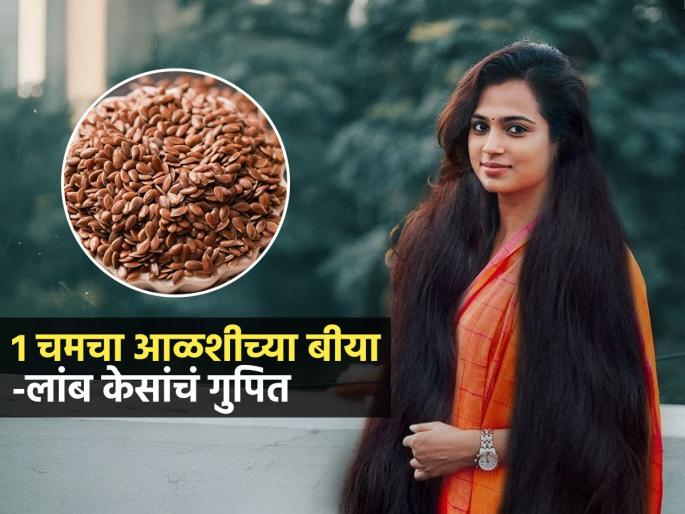 Flax Seeds For Long And Strong Hairs : How To Use Flax Seeds For Hairs | फक्त चमचाभर अळशीच्या बिया 'या' पद्धतीनं केसांना लावा; लांबसडक-झुपकेदार होतील केस
