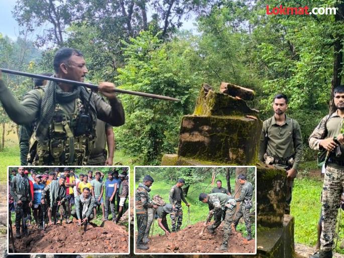 'They' built monuments to show terror.. The soldiers destroyed them and planted trees there. | 'त्यांनी' दहशत दाखविण्यासाठी स्मारके उभारली.. जवानांनी नायनाट करून तिथेच केले वृक्षारोपण 'They' built monuments to show terror.. The soldiers destroyed them and planted trees there. | 'त्यांनी' दहशत दाखविण्यासाठी स्मारके उभारली.. जवानांनी नायनाट करून तिथेच केले वृक्षारोपण
