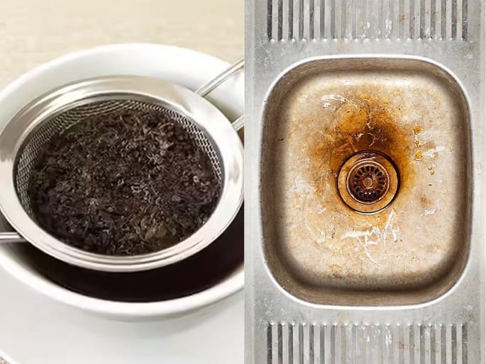 How To Clean Toilet And Sink Using Tea Leaves Or Tea Powder | बेसिन-सिंक-टॉयलेटचे पिवळे- पांढरे डाग लगेच निघतील, चमचाभर चहा पावडरचा जादूई उपाय How To Clean Toilet And Sink Using Tea Leaves Or Tea Powder | बेसिन-सिंक-टॉयलेटचे पिवळे- पांढरे डाग लगेच निघतील, चमचाभर चहा पावडरचा जादूई उपाय