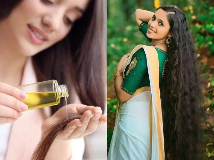 Which oil makes hair grow faster Know These Which oil to choose for thick hair | कोणतं तेल लावल्यानं केस वेगानं वाढतात? दाट, लांबसडक केसांसाठी कोणतं तेल निवडावं?