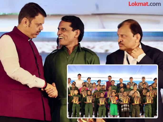 Smile on face, handshake with Chief Minister... An important step towards the end of the Naxalite movement | चेहऱ्यावर हास्य, मुख्यमंत्र्यांशी हस्तांदोलन... नक्षलवाद चळवळीच्या शेवटाच्या दिशेने पडलेले महत्त्वाचे पाऊल