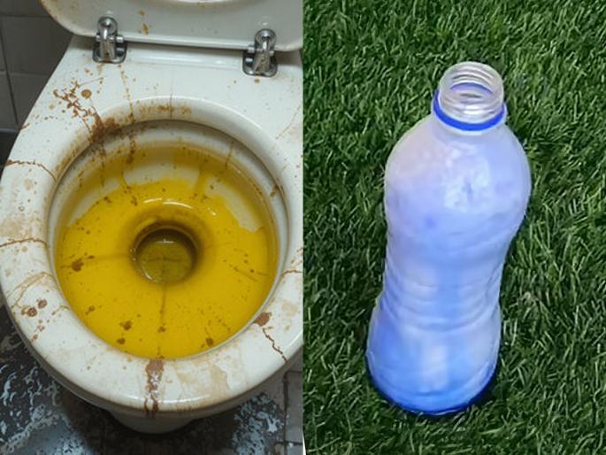 How To Clean Toilet Without Brushing Or Without Touching Easy Way To Clean Toilet | हात न लावता, ब्रश न रगडता टॉयलेट होईल स्वच्छ, बाटलीची १ ट्रिक, चमकेल टॉयलेट, बाथरूम