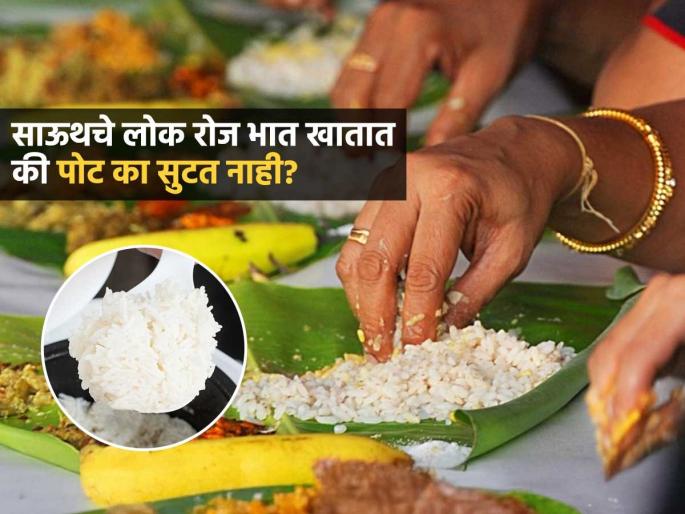 How Can South Indian People Maintain Their Weight After Having White Rice In Food | साऊथचे लोक रोज भात खातात तरी पोट का सुटत नाही? ५ कारणं, भात खाण्याची योग्य पद्धत पाहा