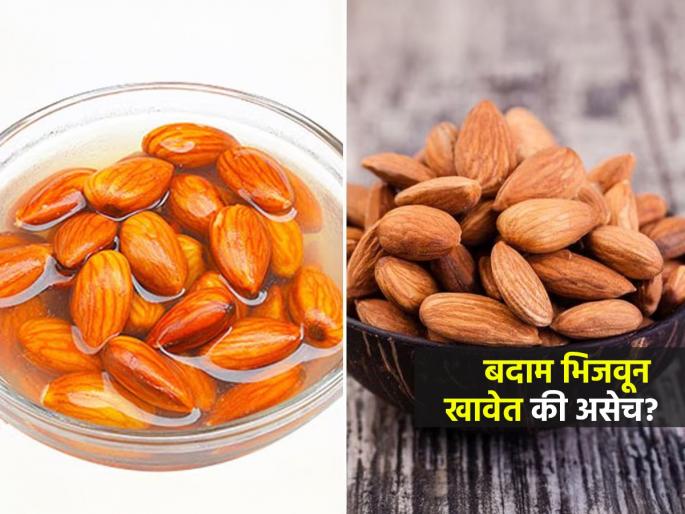 Soaked Vs Dry Almonds The Best Way To Eat Almonds In Winter | थंडीच्या दिवसांत किती बदाम खावेत? बदाम कधी खावेत-पाहा, फायदेच फायदे मिळतील Soaked Vs Dry Almonds The Best Way To Eat Almonds In Winter | थंडीच्या दिवसांत किती बदाम खावेत? बदाम कधी खावेत-पाहा, फायदेच फायदे मिळतील