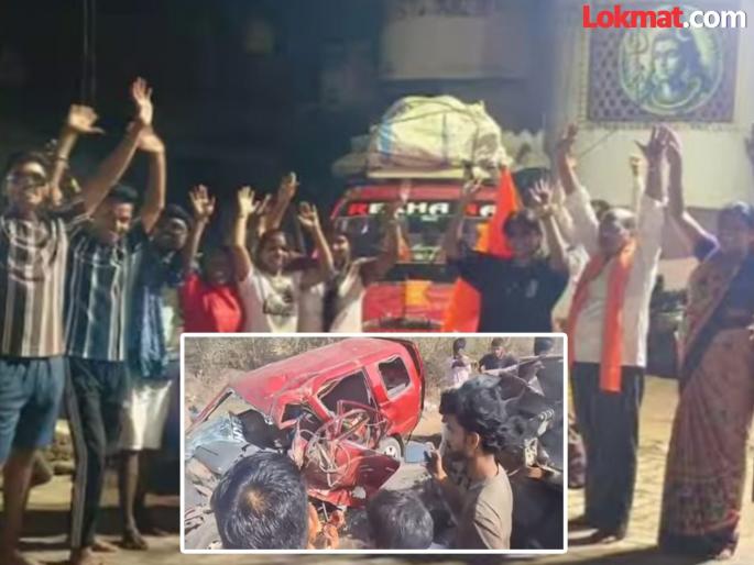 Nagpur Accident : Terrible accident in Rajasthan; Three members of a Nagpur family going to see Khatu Shyam Baba die | Nagpur Accident : राजस्थानमध्ये भीषण अपघात; खाटू श्याम बाबांच्या दर्शनासाठी जाणाऱ्या नागपूरच्या कुटुंबातील तिघांचा मृत्यू Nagpur Accident : Terrible accident in Rajasthan; Three members of a Nagpur family going to see Khatu Shyam Baba die | Nagpur Accident : राजस्थानमध्ये भीषण अपघात; खाटू श्याम बाबांच्या दर्शनासाठी जाणाऱ्या नागपूरच्या कुटुंबातील तिघांचा मृत्यू