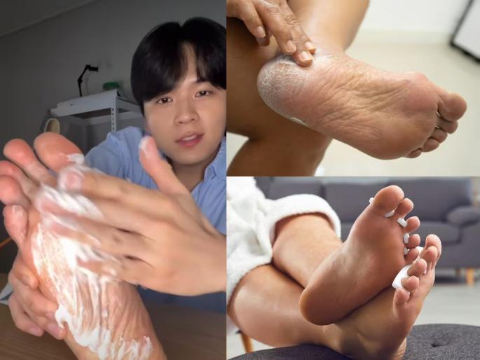 how to get rid of cracked heels, viral hacks to get clean feet, home remedies to get rid of cracked heels, viral Korean video | कोरियन मुलाने सांगितला तळपायांच्या भेगा रातोरात गायब करण्याचा भन्नाट उपाय- बघा तुफान व्हायरल व्हिडिओ how to get rid of cracked heels, viral hacks to get clean feet, home remedies to get rid of cracked heels, viral Korean video | कोरियन मुलाने सांगितला तळपायांच्या भेगा रातोरात गायब करण्याचा भन्नाट उपाय- बघा तुफान व्हायरल व्हिडिओ