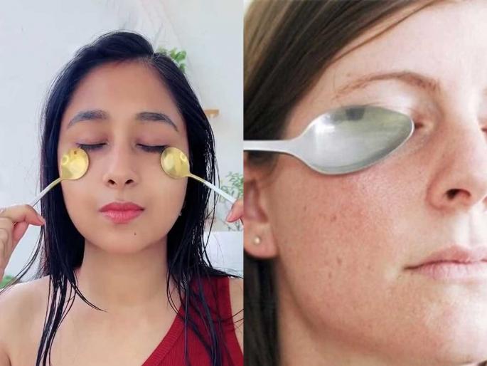 massaging your face with spoon, benefits of spoon massage for skin, how to do face massage | चमचा मसाज ऐकलाय? 'या' पद्धतीने रोज सकाळी २ चमचे चेहऱ्यावरून फिरवा-इन्स्टंट ग्लो-चेहरा चमकेल massaging your face with spoon, benefits of spoon massage for skin, how to do face massage | चमचा मसाज ऐकलाय? 'या' पद्धतीने रोज सकाळी २ चमचे चेहऱ्यावरून फिरवा-इन्स्टंट ग्लो-चेहरा चमकेल