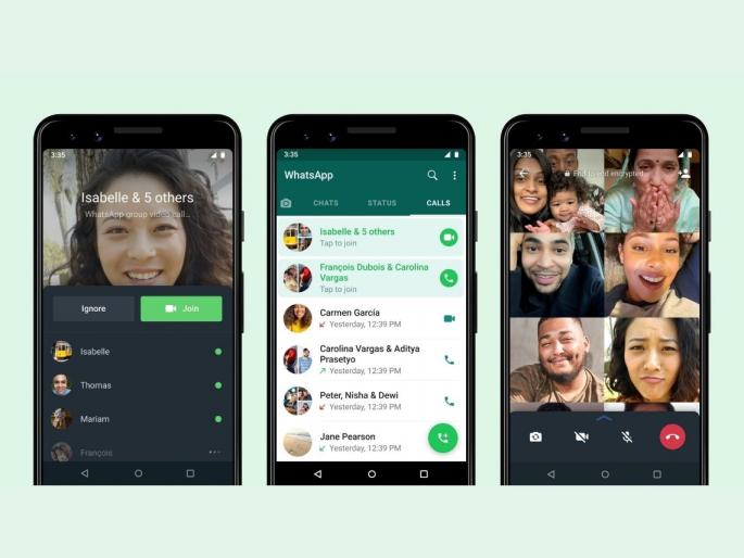 Whatsapp joinable group feature helps to join missed group calls rollout android ios | WhatsApp ग्रुप कॉलसाठी नवीन फिचर सादर; सहज जॉईन करता येईल कट झालेला ग्रुप कॉल Whatsapp joinable group feature helps to join missed group calls rollout android ios | WhatsApp ग्रुप कॉलसाठी नवीन फिचर सादर; सहज जॉईन करता येईल कट झालेला ग्रुप कॉल