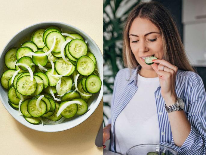 when should you eat cucumbers for weight loss? weight loss tips by eating cucumber | काकडी खाऊन वजन कमी करण्याचा भन्नाट उपाय! 'या' पद्धतीने काकडी खा- वजन उतरेल