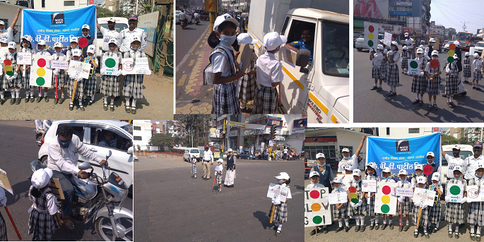 Tips taught by lizards Will the rules of transportation come now? | चिमुकल्यांनी शिकवले वाहतुकीचे नियम आता तरी येईल का मोठ्यांना शहाणपण! Tips taught by lizards Will the rules of transportation come now? | चिमुकल्यांनी शिकवले वाहतुकीचे नियम आता तरी येईल का मोठ्यांना शहाणपण!