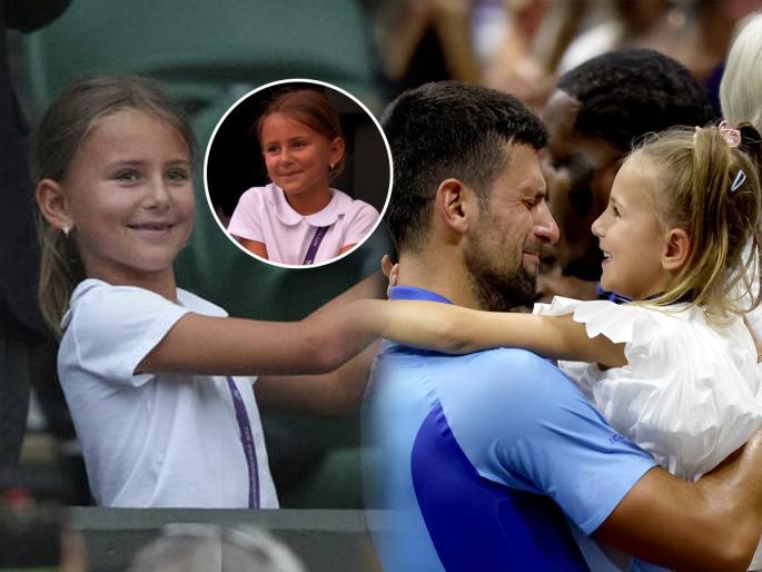 Novak Djokovic’s daughter steals spotlight with adorable dance after win Novak Djokovic's daughter Tara steals the show with her dance moves as she displays adorable family tradition at Wimbledon | ती तर मास्टर आहे! लेकीकडे बोट दाखवत शंभरावा विजय साजरा करणाऱ्या दमलेल्या बाबाची आनंदी गोष्ट!