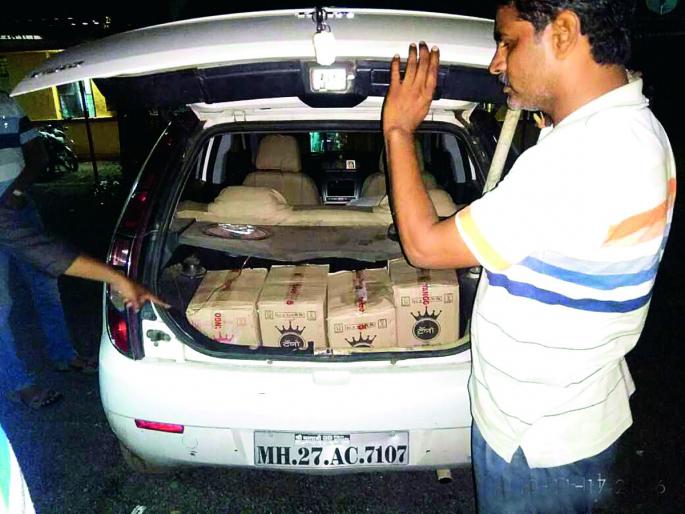 Five lakh liquor stores seized | पाच लाखांचा मद्यसाठा जप्त Five lakh liquor stores seized | पाच लाखांचा मद्यसाठा जप्त