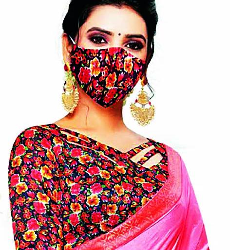 New trade; Matching masks have become the new fashion status of women ... | नवा ट्रेड; मॅचिंग मास्क महिलांचं नवं फॅशन स्टेटस बनलंय... New trade; Matching masks have become the new fashion status of women ... | नवा ट्रेड; मॅचिंग मास्क महिलांचं नवं फॅशन स्टेटस बनलंय...