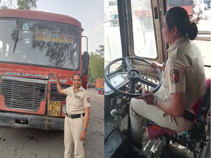 ST Bus: Now the driver of ST in the hands of women, Madhavi Salve became the first woman driver of ST | ST Bus: आता महिलांच्या हाती एसटीचे सारथ्य, माधवी साळवे बनल्या एसटीच्या पहिल्या महिला चालक ST Bus: Now the driver of ST in the hands of women, Madhavi Salve became the first woman driver of ST | ST Bus: आता महिलांच्या हाती एसटीचे सारथ्य, माधवी साळवे बनल्या एसटीच्या पहिल्या महिला चालक