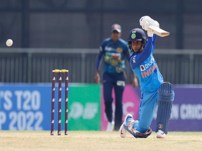 Women's Asia Cup 2022 India target to Sri Lanka by 151 runs for victory thanks to Jemimah Rodriguez's half-century  | INDW vs SLW: ११ चौकार आणि १ षटकार! जेमिमा रॉड्रिग्जने ठोकले अर्धशतक, श्रीलंकेसमोर विजयासाठी १५१ धावांचे आव्हान 