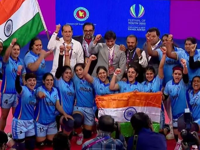 Indian Women's Team Defeated Chinese Taipei 35-28 In Finals of Kabaddi World Cup 2025 | Women’s Kabaddi World Cup 2025: कबड्डीतही भारताच्या लेकी जगात भारी! सलग दुसऱ्यांदा जिंकली वर्ल्ड कप स्पर्धा