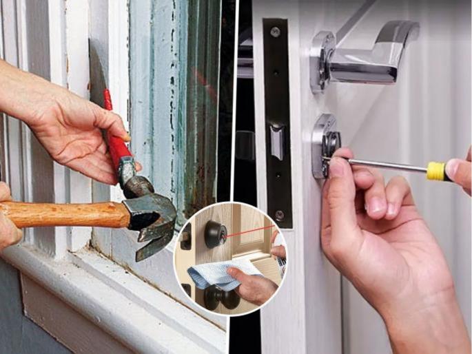 how to take care of wooden furniture in rainy season, How to Fix Swollen Wooden Door | पावसाळ्यात लाकडी दरवाजे फुगून गच्चं झाले? ३ घरगुती उपाय, दरवाजे उघडतील चटकन