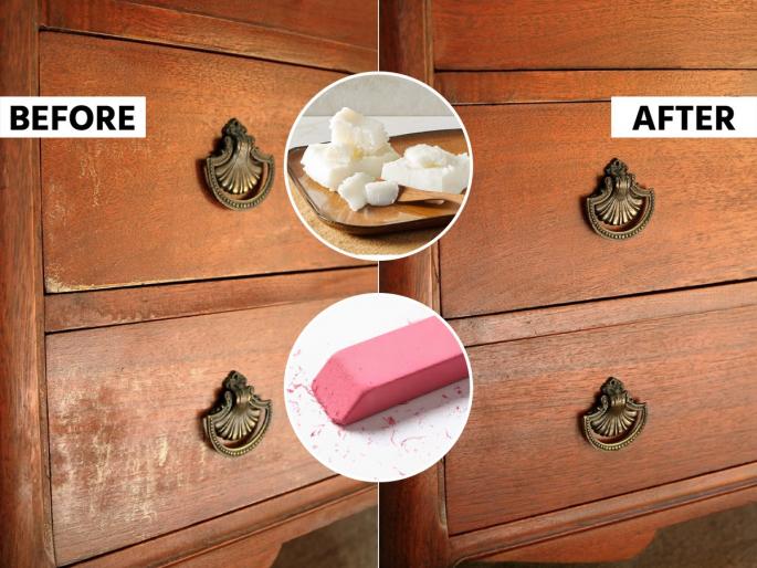 how to remove scratches from old wooden furniture, simple tips and tricks to repair scratches from wooden furniture at home  | लाकडी फर्निचरवर स्क्रॅचेस दिसू लागले? २ उपाय करून जुनं फर्निचर नव्यासारखं चमकवून टाका