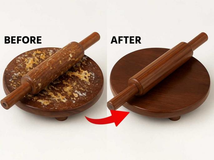 How to clean a wooden rolling board at home without chemicals Best natural ways to remove stickiness from a wooden rolling pin Why does a wooden roti board turn black and how to fix it | लाकडी पोळपाट-लाटणं चिकट-मेणचट-काळंकुट्ट झालंय? ५ टिप्स, ५ मिनिटांत पोळपाट-लाटणं होईल स्वच्छ How to clean a wooden rolling board at home without chemicals Best natural ways to remove stickiness from a wooden rolling pin Why does a wooden roti board turn black and how to fix it | लाकडी पोळपाट-लाटणं चिकट-मेणचट-काळंकुट्ट झालंय? ५ टिप्स, ५ मिनिटांत पोळपाट-लाटणं होईल स्वच्छ