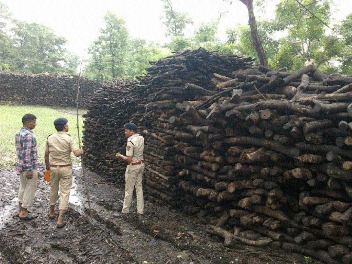 40 lakh unaccounted wood stocks seized | चाळीस लाखांचा विनापरवाना लाकूडसाठा जप्त 40 lakh unaccounted wood stocks seized | चाळीस लाखांचा विनापरवाना लाकूडसाठा जप्त