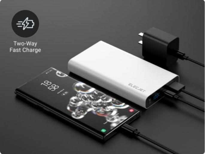 Worlds first fastest 100w power bank launched check details  | Power Bank: भारीच! आली जगातील पहिली 100W चार्जिंग स्पीड आलेली पॉवरबँक; मिनिटांत फुल चार्ज होईल फोन   Worlds first fastest 100w power bank launched check details  | Power Bank: भारीच! आली जगातील पहिली 100W चार्जिंग स्पीड आलेली पॉवरबँक; मिनिटांत फुल चार्ज होईल फोन