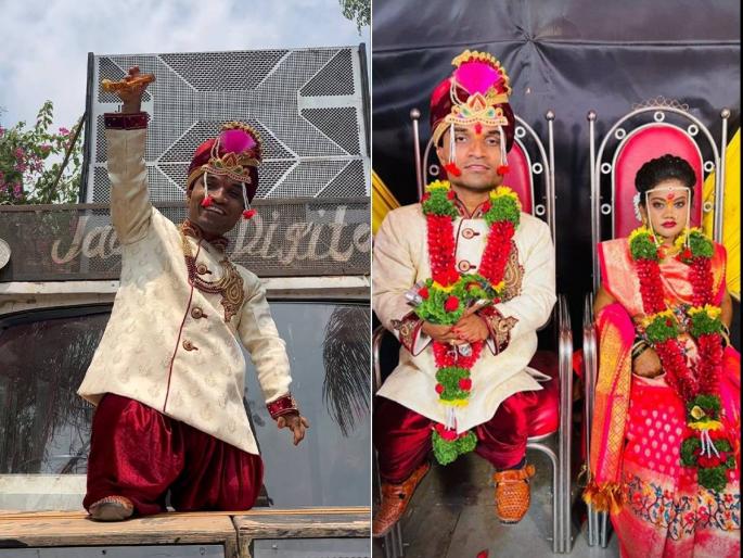 World's smallest bodybuilder Pratik Mohite is engaged in marriage  | जगातील सर्वात लहान बॉडी बिल्डर चढला बोहल्यावर; पहिल्याच नजरेत प्रेम अन् 4 वर्षांनी उरकलं लग्न World's smallest bodybuilder Pratik Mohite is engaged in marriage  | जगातील सर्वात लहान बॉडी बिल्डर चढला बोहल्यावर; पहिल्याच नजरेत प्रेम अन् 4 वर्षांनी उरकलं लग्न