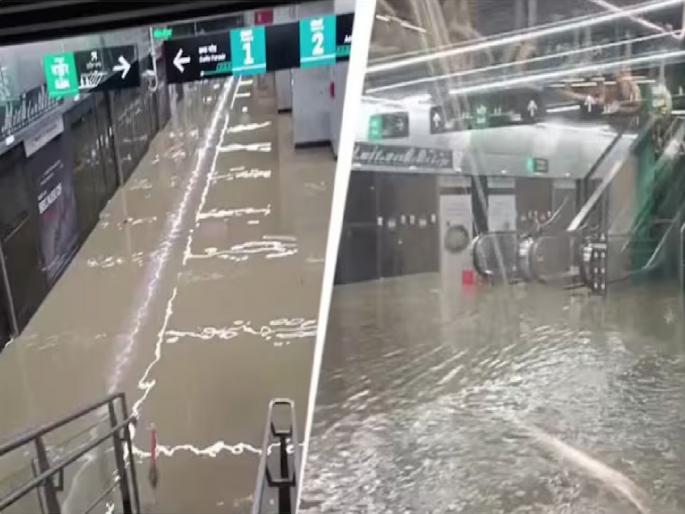 Retaining wall built to prevent water from entering the Worli underground metro station has collapsed | तर आचार्य अत्रे म्हणाले असते, दहा हजार वर्षांत अशी मेट्रो झाली नाही! Retaining wall built to prevent water from entering the Worli underground metro station has collapsed | तर आचार्य अत्रे म्हणाले असते, दहा हजार वर्षांत अशी मेट्रो झाली नाही!