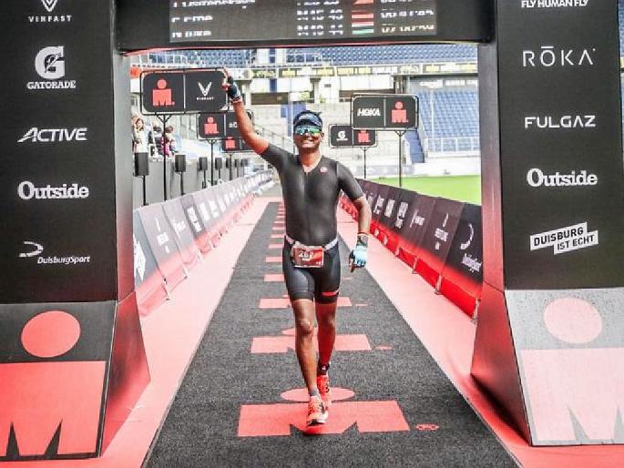 Narkhed's Nitin Fuke Wins Ironman 70.3 title in first attempt at Duisburg Triathlon in Germany | National Sports Day : नरखेडच्या भूमिपुत्राचा जर्मनीमध्ये वाजला डंका! Narkhed's Nitin Fuke Wins Ironman 70.3 title in first attempt at Duisburg Triathlon in Germany | National Sports Day : नरखेडच्या भूमिपुत्राचा जर्मनीमध्ये वाजला डंका!
